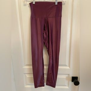 DYI High Shine Leggings, maroon, size M